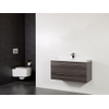 Saniclass Legno badmeubelset 99x50x45.5cm Foggia wastafel 1 kraangat 1 wasbak 2 lades zonder spiegel met softclose MFC antracite SW86702 Saniclass Legno badmeubelset 99x50x45.5cm Foggia wastafel 1 kraangat 1 wasbak 2 lades zonder spiegel met softclose MFC antracite SW86702