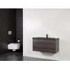 Saniclass Legno badmeubelset 99x50x45.5cm Corestone13 wastafel 1 kraangat 1 wasbak 2 lades zonder spiegel met softclose MFC antracite SW86719 Saniclass Legno badmeubelset 99x50x45.5cm Corestone13 wastafel 1 kraangat 1 wasbak 2 lades zonder spiegel met softclose MFC antracite SW86719