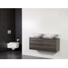 Saniclass Legno badmeubelset 119x50x45.5cm Kos waskom 0 kraangaten 2 wasbakken 4 lades zonder spiegel met softclose MFC antracite SW86794 Saniclass Legno badmeubelset 119x50x45.5cm Kos waskom 0 kraangaten 2 wasbakken 4 lades zonder spiegel met softclose MFC antracite SW86794