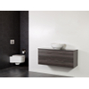 Saniclass Legno badmeubelset 119x50x45.5cm Kos waskom 0 kraangaten 1 wasbak 2 lades zonder spiegel met softclose MFC antracite SW86795 Saniclass Legno badmeubelset 119x50x45.5cm Kos waskom 0 kraangaten 1 wasbak 2 lades zonder spiegel met softclose MFC antracite SW86795