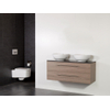 Saniclass Legno badmeubelset 119x50x45.5cm Kos waskom 0 kraangaten 2 wasbakken 2 lades zonder spiegel met softclose MFC viola SW86803 Saniclass Legno badmeubelset 119x50x45.5cm Kos waskom 0 kraangaten 2 wasbakken 2 lades zonder spiegel met softclose MFC viola SW86803