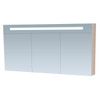 Saniclass Double Face spiegelkast 140x70x15cm 3 deuren met LED verlichting Beach SW86385 Saniclass Double Face spiegelkast 140x70x15cm 3 deuren met LED verlichting Beach SW86385