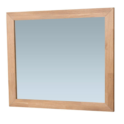 Saniclass natural wood Spiegel - 80x70x1.8cm - rechthoek - doorlopend lamel zonder verlichting - purple oak
