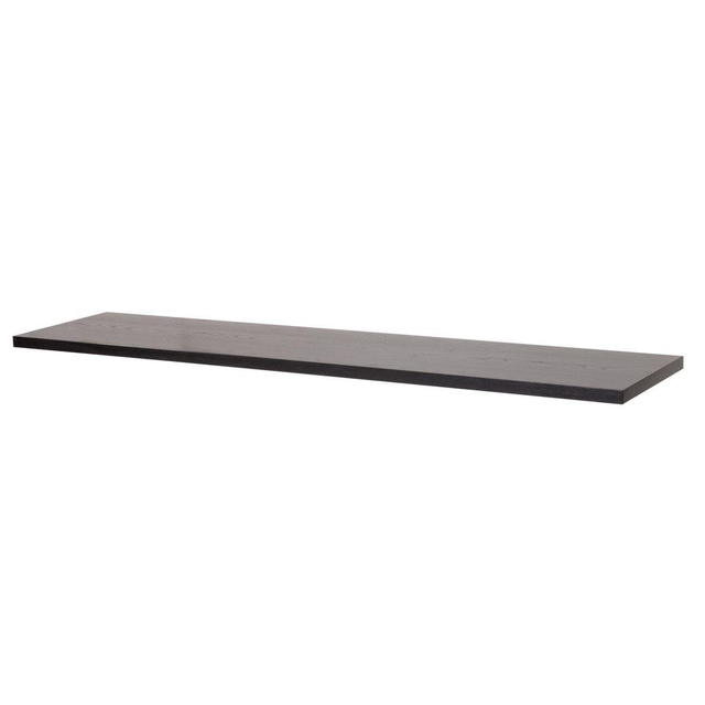 Saniclass MFC Wastafelblad - 200x46x4cm - zonder kraangat - MFC - black wood 2442