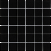La Mosaic Factory Barcelona carreau mosaïque - 30,9x30,9cm - carrelage mural - Carré - Porcelaine Noir Brillant SW62173