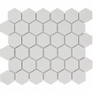The Mosaic Factory Barcelona mozaïektegel - 28.2x32.1cm - wandtegel - Zeshoek/Hexagon - Porselein Extra White Glans SW62198