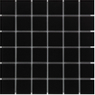 La mosaïque Mosaic Factory Barcelona - 30,9x30,9cm - carrelage mural et de sol - Carré - Porcelaine Noir Mat SW62210