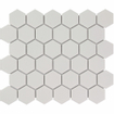 La Mosaic Factory Barcelona carreau mosaïque - 28,2x32,1cm - carrelage mural et de sol - Hexagone/Hexagone - Porcelaine Blanc Mat SW62216