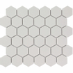 The Mosaic Factory Barcelona carrelage mosaïque 28.1x32.5cm pour mur et sol intérieur et extérieur hexagonal céramique blanc SW62216