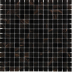 La Mosaic Factory Amsterdam carreau mosaïque - 32,2x32,2cm - carrelage mural et de sol - Carré - Verre Noir / Or mix Mat SW62129
