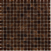 La Mosaic Factory Amsterdam carreau mosaïque - 32,2x32,2cm - carrelage mural et de sol - Carré - Verre Marron brillant SW62138