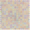 The Mosaic Factory Amsterdam mozaïektegel - 32.2x32.2cm - wand en vloertegel - Vierkant - Glas Light Pink glans SW62157