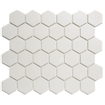 La Mosaic Factory London carreau mosaïque - 28,2x32,1cm - carrelage mural et de sol - Hexagone/Hexagone - Porcelaine Super White Mat SW62250