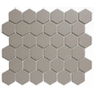 La Mosaic Factory London carreau mosaïque - 28,2x32,1cm - carrelage mural et de sol - Hexagone/Hexagone - Porcelaine Gris Mat SW62252