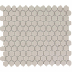 La Mosaic Factory London carreau mosaïque - 26x30cm - carrelage mural et de sol - Hexagone/Hexagone - Porcelaine Blanc Mat SW62253