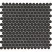 La Mosaic Factory London carreau mosaïque - 31,5x29,4cm - carrelage mural et de sol - Rond - Porcelaine Noir Mat SW62258