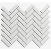 La Mosaic Factory Paris carreau mosaïque - 24,7x31,8cm - carrelage mural - Rectangulaire - Porcelaine Extra White Brillant SW62291