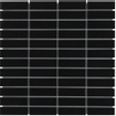 La Mosaic Factory Paris carreau mosaïque - 30x30cm - carrelage mural et de sol - Rectangulaire - Porcelaine Noir Mat SW62302