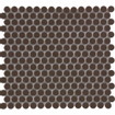 Le carrelage mosaïque Pennyround de Mosaic Factory Venice 1.9x0.5cm carrelage mural pour intérieur et extérieur Rond Céramique Marron SW62319