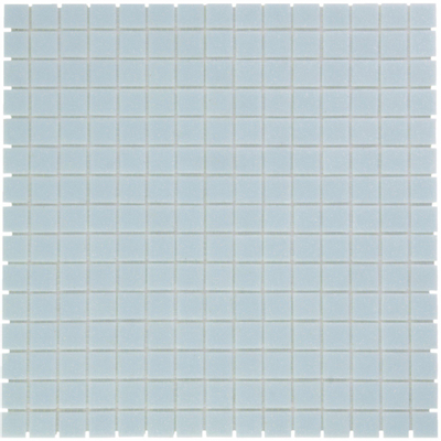 The Mosaic Factory Amsterdam mozaïektegel - 32.2x32.2cm - wand en vloertegel - Vierkant - Glas Ultra Light Blue Mat
