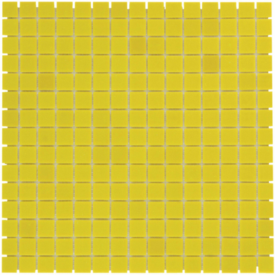 La Mosaic Factory Amsterdam carreau mosaïque - 32,2x32,2cm - carrelage mural et de sol - Carré - Verre Jaune Mat