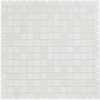 La Mosaic Factory Amsterdam carreau mosaïque - 32,2x32,2cm - carrelage mural et de sol - Carré - Verre mélange blanc Mat