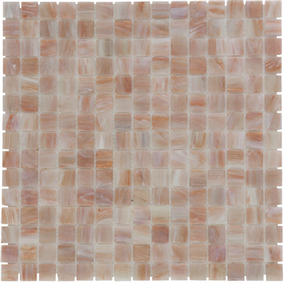 The Mosaic Factory Amsterdam carrelage mosaïque 32.2x32.2cm pour mur et sol intérieur et extérieur carré verre rose