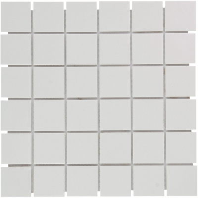 La Mosaic Factory London carreau mosaïque - 30,9x30,9cm - carrelage mural et de sol - Carré - Porcelaine Super White Mat