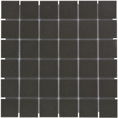 La Mosaic Factory London carreau mosaïque - 30,9x30,9cm - carrelage mural et de sol - Carré - Porcelaine Noir Mat