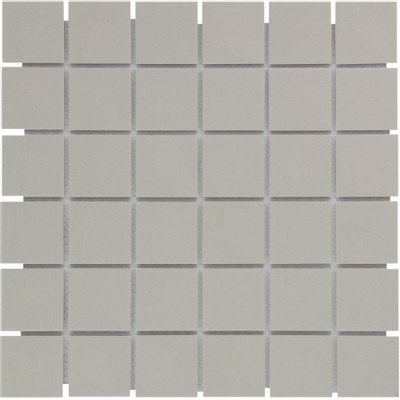 The Mosaic Factory London mozaïektegel - 30.9x30.9cm - wand en vloertegel - Vierkant - Porselein Grey Mat