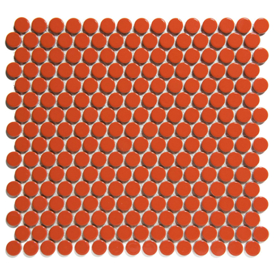 The Mosaic Factory Venice mozaïektegel - 29x32cm - 5.5mm - rond - glans orange