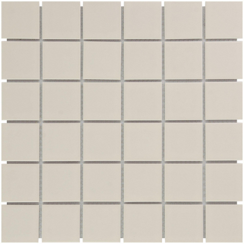 The Mosaic Factory Barcelona mozaïektegel - 30x30cm - 6mm - vierkant - glans cream (beige) SW62167