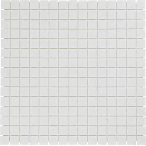 The Mosaic Factory Amsterdam mozaïektegel - 32x32cm - 4mm - vierkant - mat ultra wit SW62082