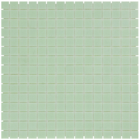 The Mosaic Factory Amsterdam mozaïektegel - 32x32cm - 4mm - vierkant - mat ultra light green (groen) SW62100