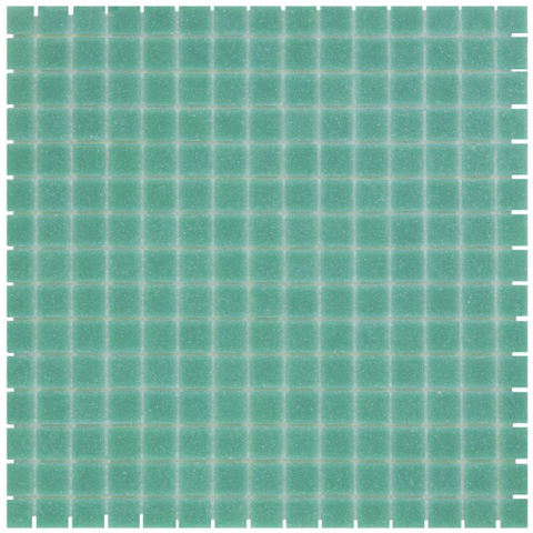 The Mosaic Factory Amsterdam mozaïektegel - 32.2x32.2cm - wand en vloertegel - Vierkant - Glas Jade Green Mat SW62106