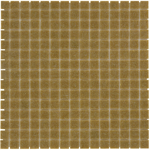 The Mosaic Factory Amsterdam mozaïektegel - 32.2x32.2cm - wand en vloertegel - Vierkant - Glas Light Brown Mat SW62110