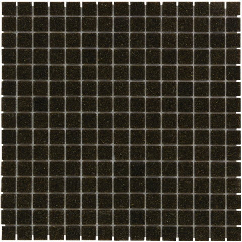 La Mosaic Factory Amsterdam carreau mosaïque - 32,2x32,2cm - carrelage mural et de sol - Carré - Verre Marron Foncé Mat SW62113
