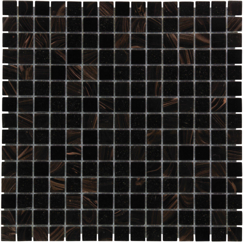 The Mosaic Factory Amsterdam mozaïektegel - 32x32cm - 4mm - vierkant - mat black (zwart) SW62129
