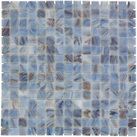The Mosaic Factory Amsterdam mosaïque - 32x32cm - 4mm - carré - cyaan brillant (bleu) SW62136