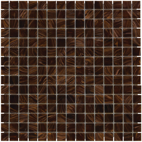 The Mosaic Factory Amsterdam mosaïque - 32x32cm - 4mm - carré - brown brillant (marron) SW62138