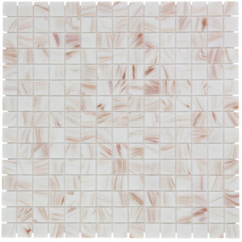 The Mosaic Factory Amsterdam mosaïque - 32x32cm - 4mm - carré - cream brillant (beige) SW62139