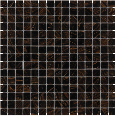 The Mosaic Factory Amsterdam mosaïque - 32x32cm - 4mm - carré - brass brillant (marron) SW62144