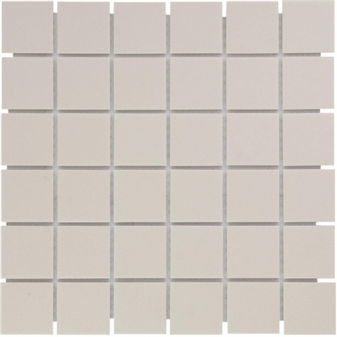The Mosaic Factory London mozaïektegel - 30.9x30.9cm - wand en vloertegel - Vierkant - Porselein White Mat SW62224