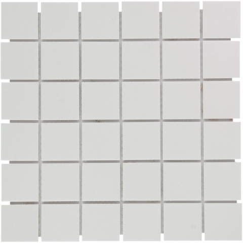 The Mosaic Factory London mozaïektegel - 31x31cm - 6mm - vierkant - R11 - mat super wit SW62226
