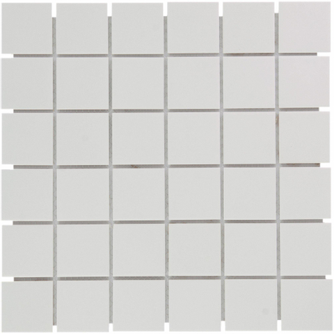 The Mosaic Factory London carrelage mosaïque 30.9x30.9cm pour sol intérieur et extérieur carré céramique Super blanc SW62226
