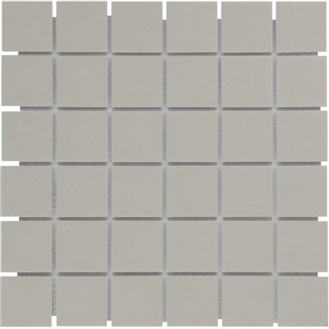 The Mosaic Factory London mozaïektegel - 31x31cm - 6mm - vierkant - R11 - mat grey (grijs) SW62232