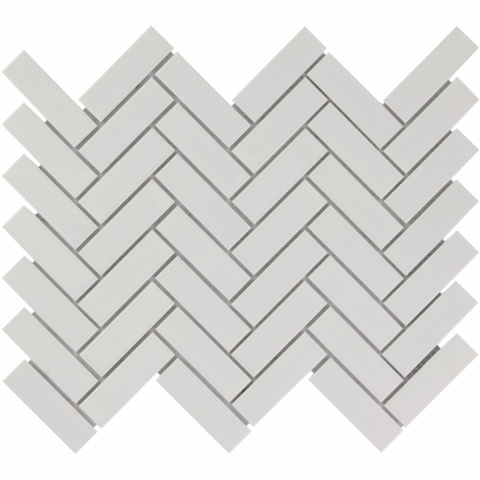 The Mosaic Factory Paris mozaïektegel - 27x32cm - 6mm - rechthoek - mat wit SW62293