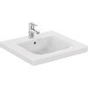 Lavabo Ideal Standard Connect Freedom 600x555x165 mm porcelaine blanche pour personnes à mobilité réduite 1 trou de robinet centré traversant SW89907