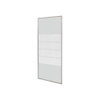 Nemo Go Gordon vaste wand voor flexibele draaideur 90x190cm 6mm helder glas met 4 matte stroken profielen aluminium verchroomd regelbaar 86-89cm SW292817 Nemo Go Gordon vaste wand voor flexibele draaideur 90x190cm 6mm helder glas met 4 matte stroken profielen aluminium verchroomd regelbaar 86-89cm SW292817