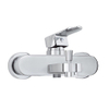 Nemo Spring Nera badmengkraan eengreeps met douchegarnituur wandmontage chroom SW287711 Nemo Spring Nera badmengkraan eengreeps met douchegarnituur wandmontage chroom SW287711